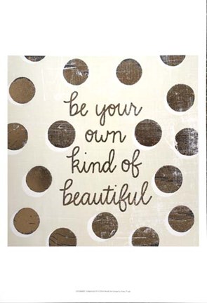 Framed Gilded Girl IV - Metallic Foil Print