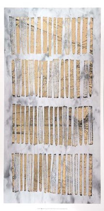 Framed Gilded Imprint III - Metallic Foil Print