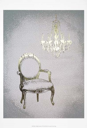 Framed Gilded Furniture II - Metallic Foil Print