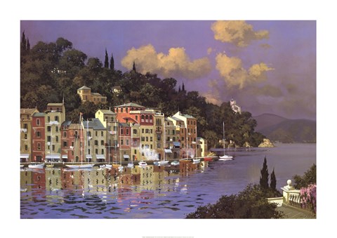 Framed Portofino Sunlight Print