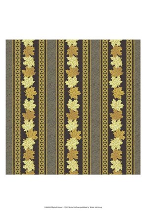 Framed Maple Ribbons I Print