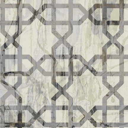 Framed Neutral Metric V Print