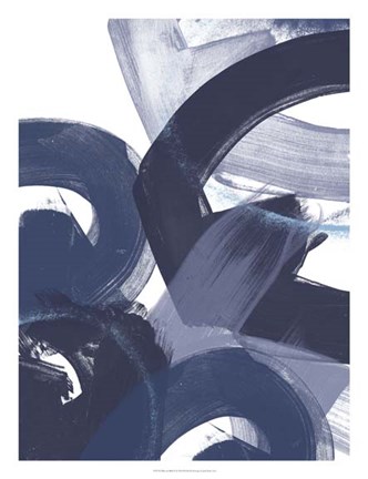 Framed Blue on Blue II Print