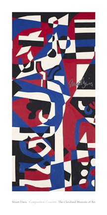 Framed Composition Concrete (Study for Mural), 1957-1960 Print