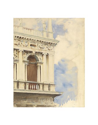 Framed Corner of the Library in Venice, 1904/07 Print