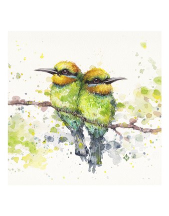 Framed Family (Rainbow Bee Eaters) Print