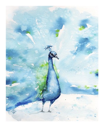 Framed Peacocking Around Print