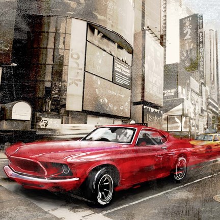 Framed Red Rocket (detail) Print