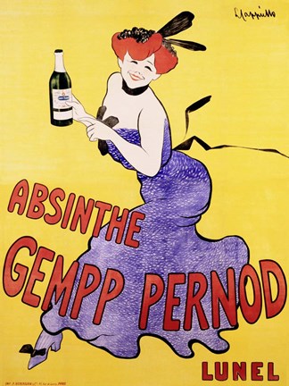 Framed Absinthe Gempp Pernod, 1903 Print