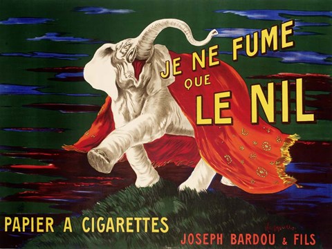 Framed Je ne Fume que Le Nil, 1912 Print