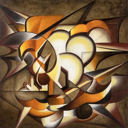 Framed Dark Explosion Print