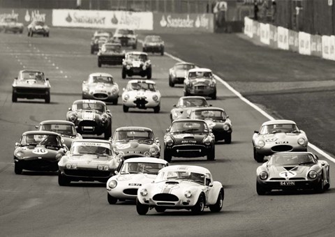 Framed Silverstone Classic Race Print