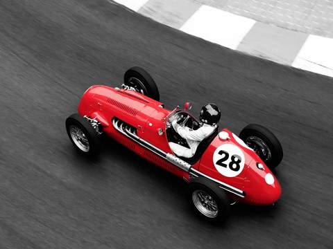 Framed Historical Race Car at Grand Prix de Monaco 4 Print