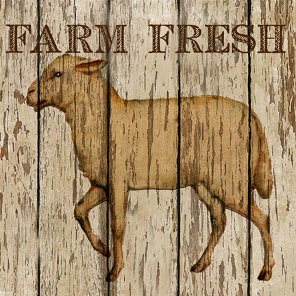 Framed Farm Fresh Lamb Print