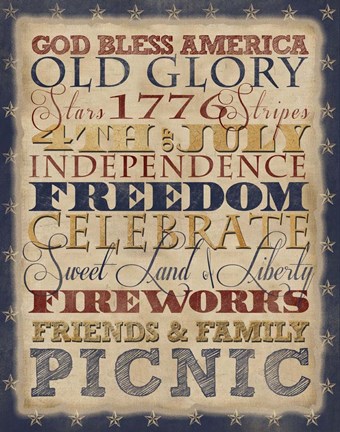Framed Fourth of July Print