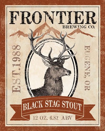 Framed Frontier Brewing I Print