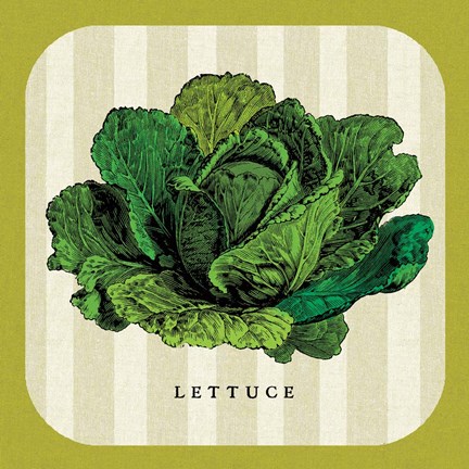 Framed Linen Vegetable II Print