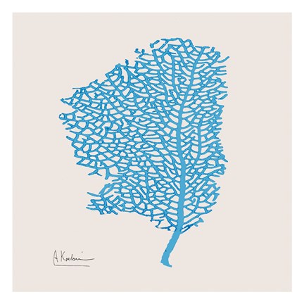 Framed Cobalt Sea Fan Print