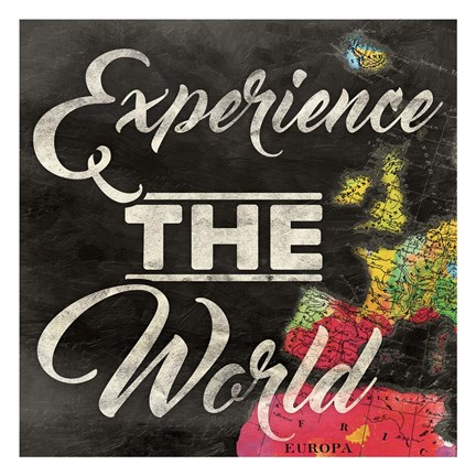 Framed Experience The World Print