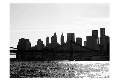 Framed NYC Silhoutte Print