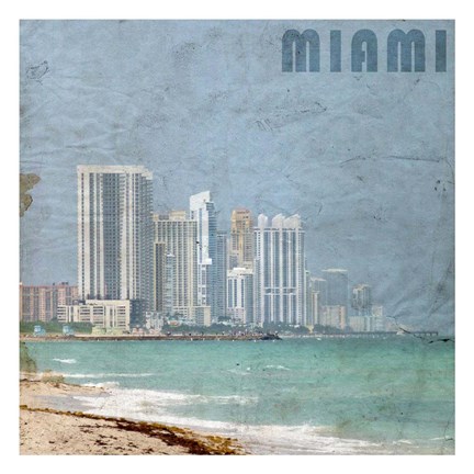 Framed Miami Beach Print