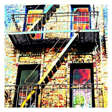 Framed Colorful Life Brooklyn Print