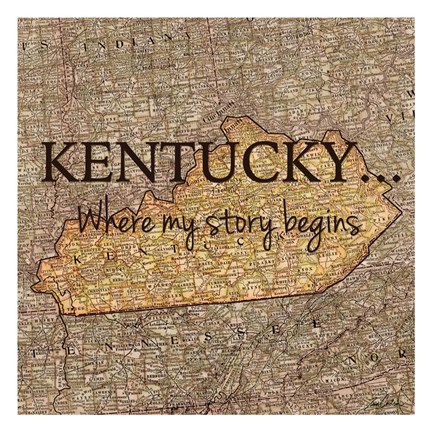Framed Story Kentucky Print