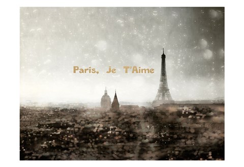 Framed Paris Je Taime Print