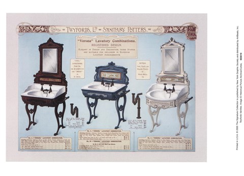 Framed Twyfords Vanities Print