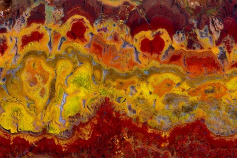 Framed Crayola Jasper, Cady Mountain CA. Print