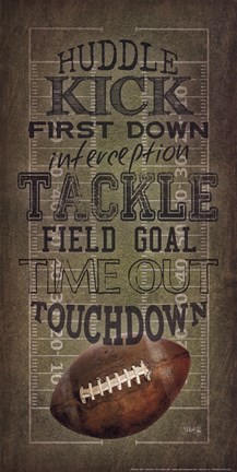 Framed Football Talk Print