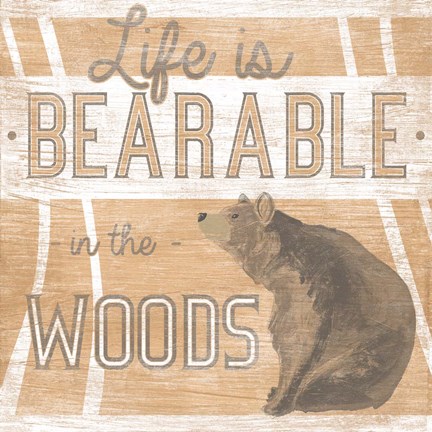 Framed Lodge Life III Print