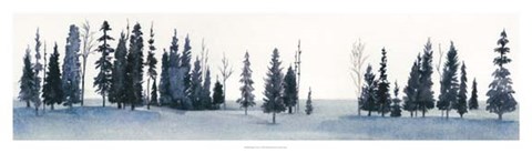 Framed Sapphire Grove I Print