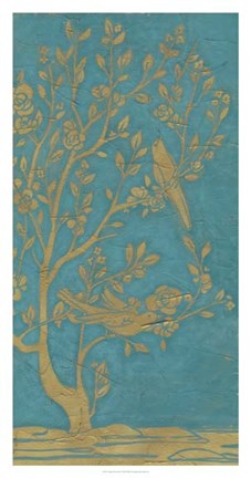 Framed Topaz Chinoiserie II Print