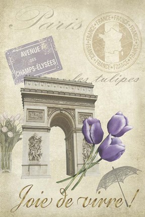 Framed Paris Tour II Print