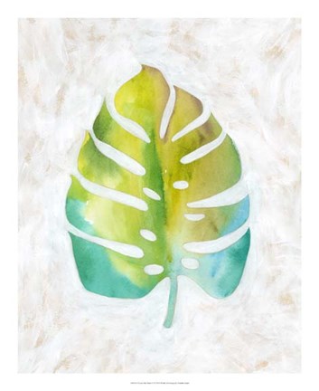 Framed Ocean Side Palms  VI Print