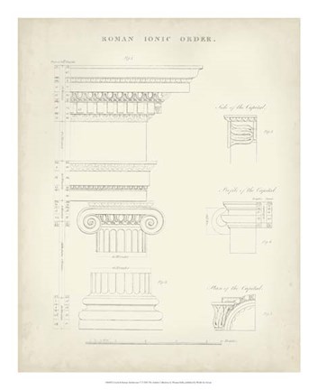 Framed Greek &amp; Roman Architecture V Print