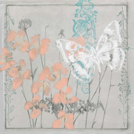 Framed Gray Garden II Print