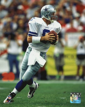 Framed Troy Aikman 1996 Action Print