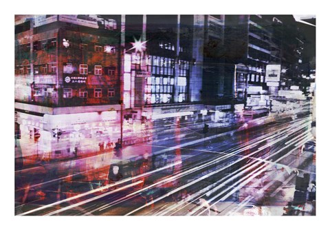 Framed Hong Kong Streets 8 Print