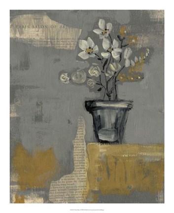 Framed Floral Salon I Print