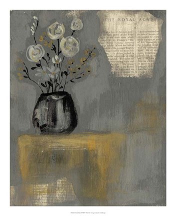 Framed Floral Salon II Print