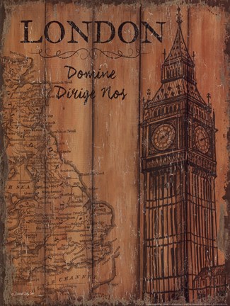 Framed London Travel Poster Print