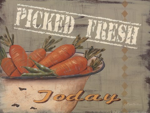 Framed Picked Fresh Print