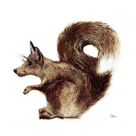 Framed Foxysquirrel Print