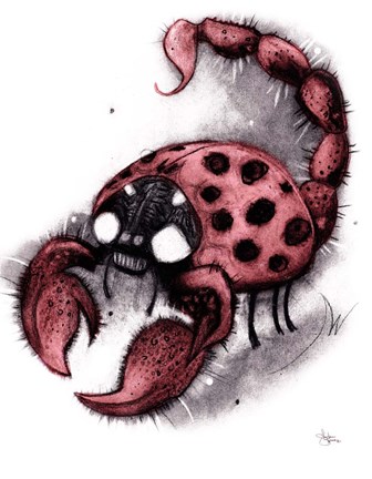 Framed Lady Scorpo Print