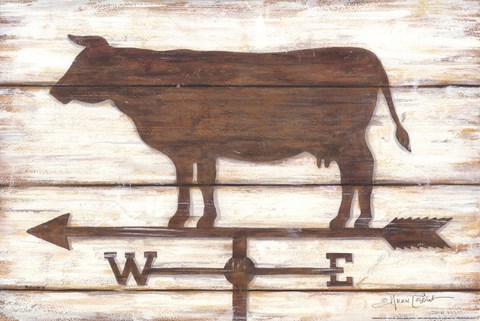 Framed Farmhouse Cow Print
