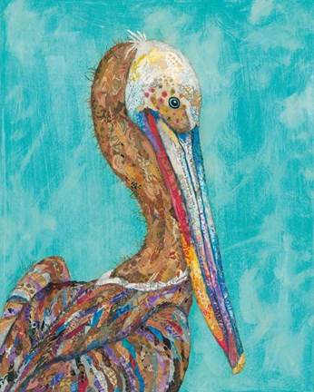Framed Pelican I Print