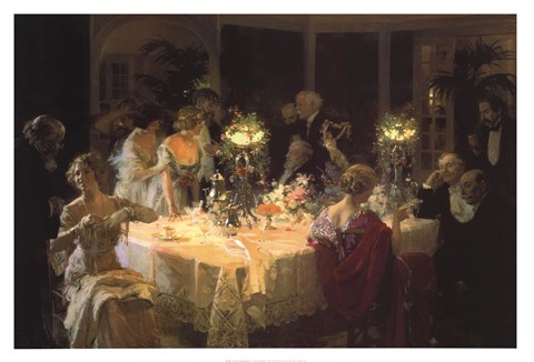 Framed Dinner Party Print