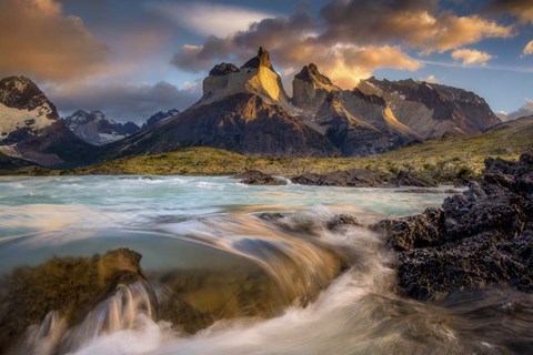 Framed Paine Towers Print